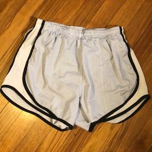 Navy Pinstripe Nike Shorts